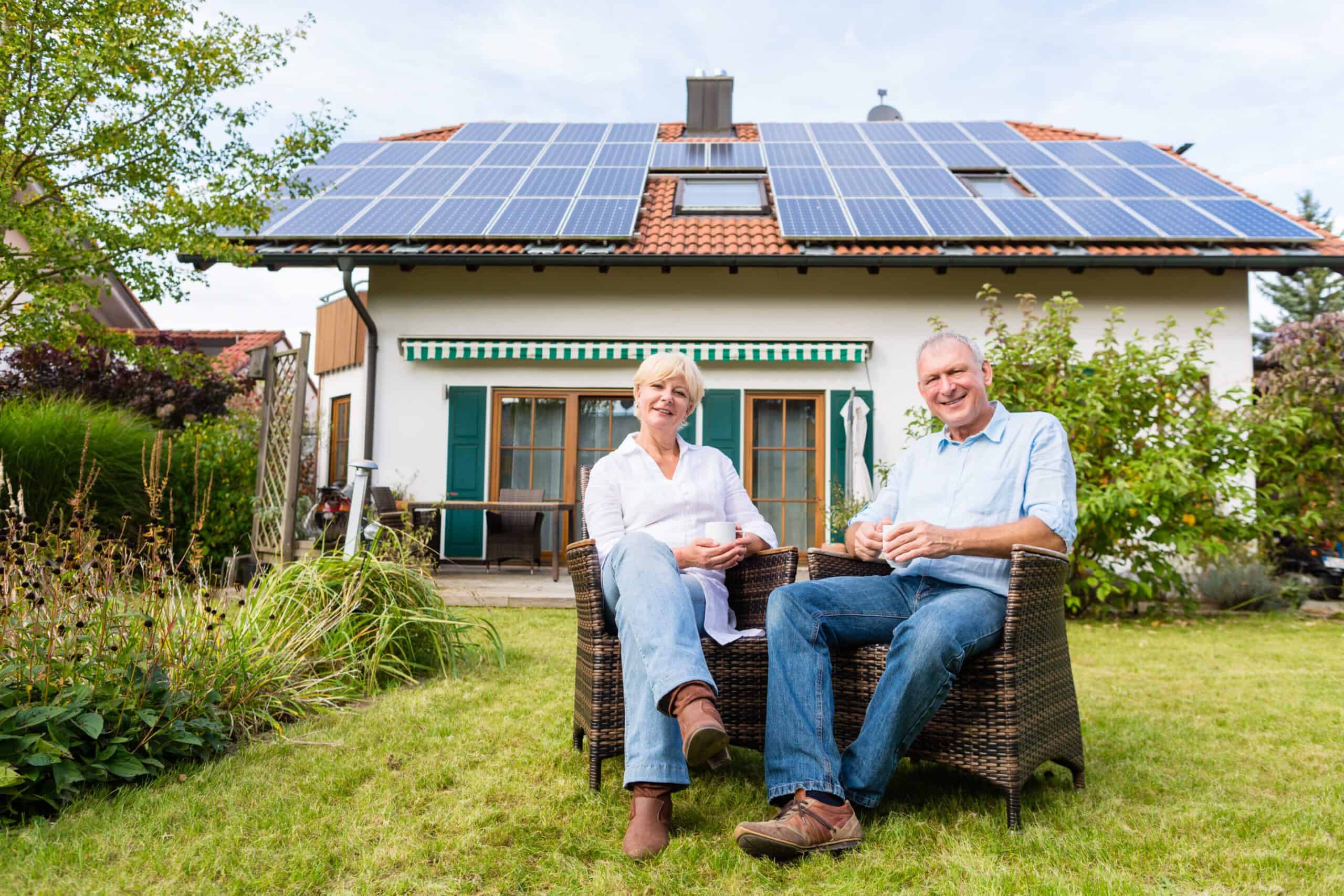 Couple enjoying Solar Home Virginia
