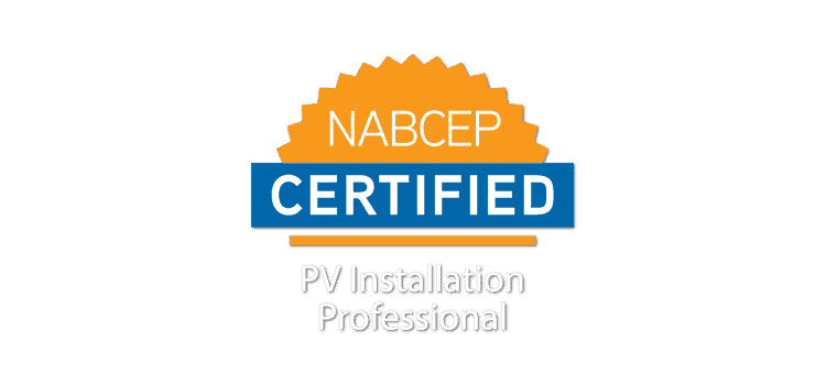 NACEP Certified PV installation professional