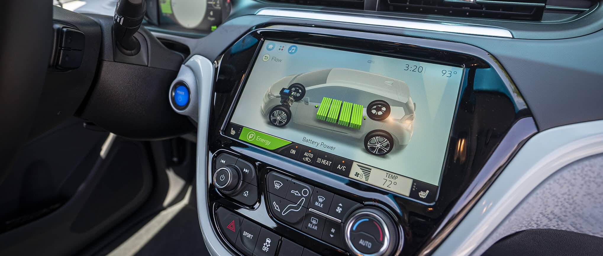 charging status on dashboard of EV