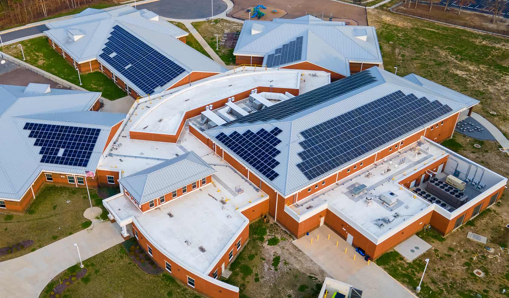 Harrowgate Elementary - Chesterfield School solar panels