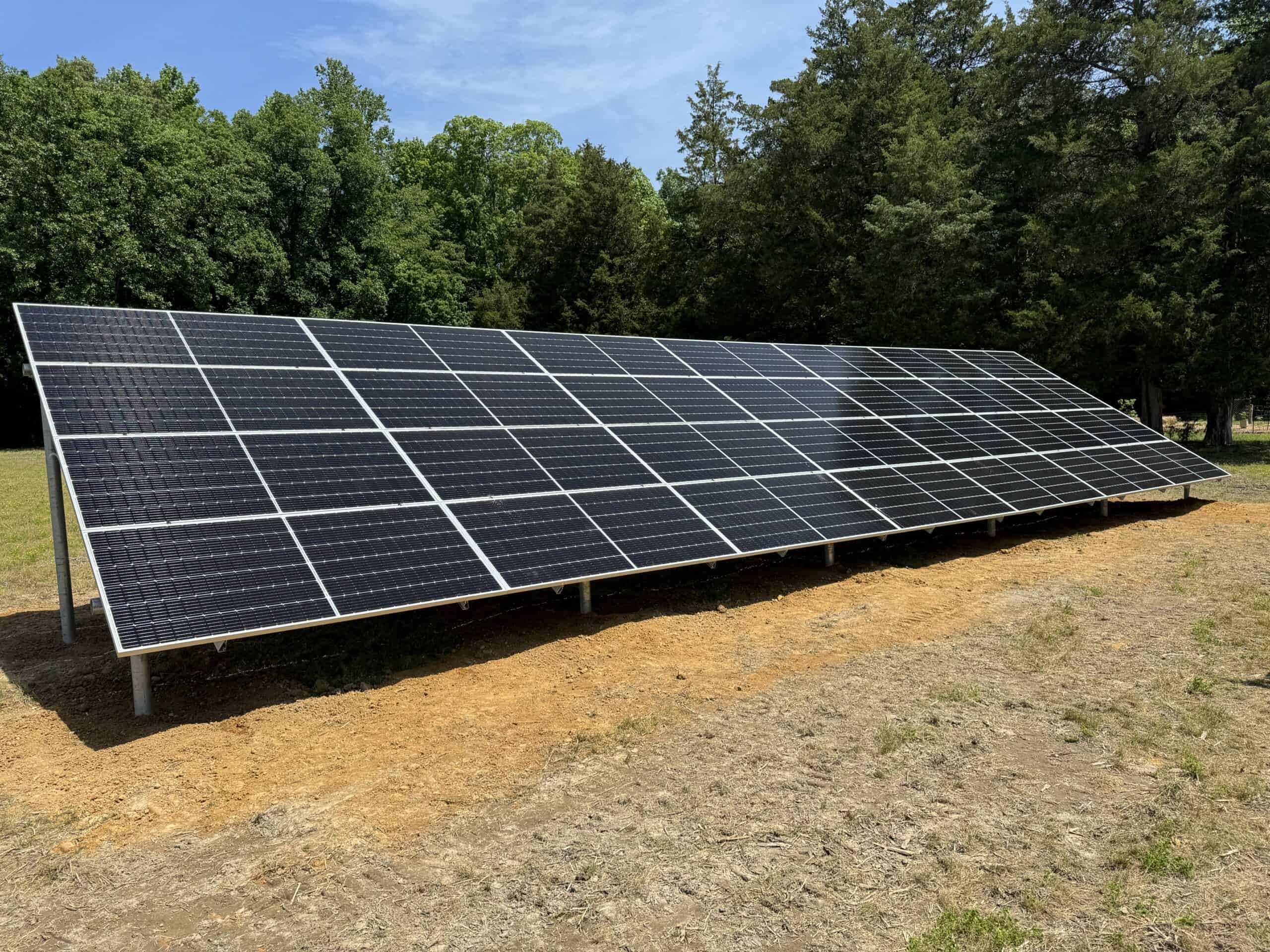 Ground Mount Solar Installation Virginia