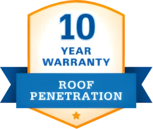 10 Year Roof Penetration Warranty
